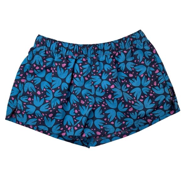 Patagonia Womens Small Barely Baggies 2.5" Shorts Pollen Confetti Dolomite Blue - Picture 11 of 16